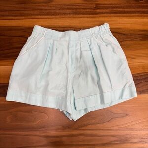 Zara High Waist Light Blue Women's Shorts